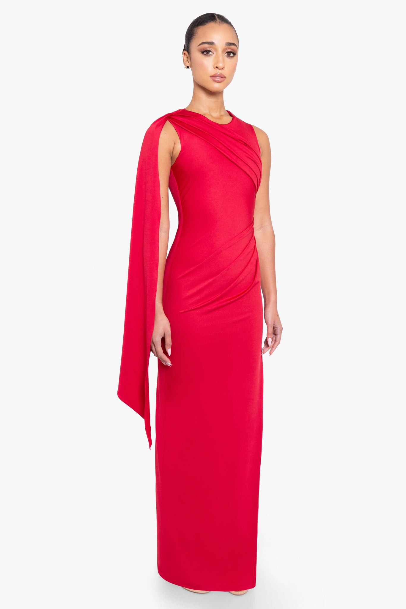 black halo dress red V-Neck Knee-Length Dress w/ Tags