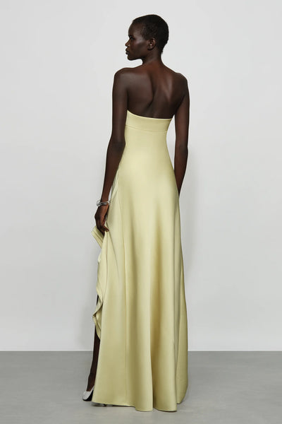 Et Ochs Vernon Strapless Ruffle Gown