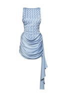 Et Ochs Antonella Smoked Draped Mini Dress