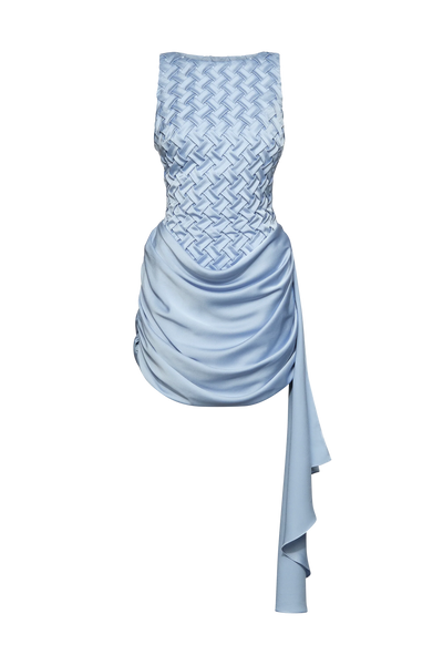 Et Ochs Antonella Smoked Draped Mini Dress