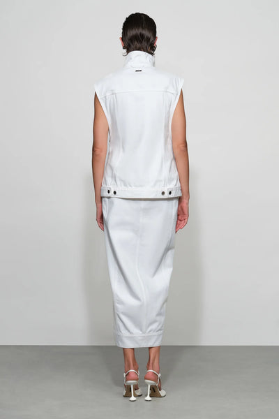 Et Ochs Sylas Denim Vest- Off White