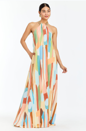 BIJOU HALTER GOWN - 46TW04487FT