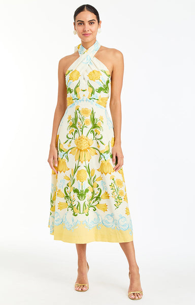 COPACABANA HALTER MIDI DRESS - 50PL04425LV