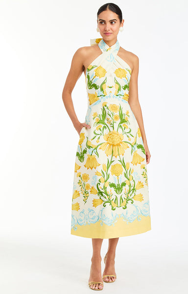 COPACABANA HALTER MIDI DRESS - 50PL04425LV