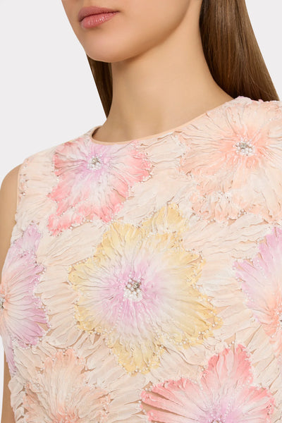 Milly Ivette Floral Embroidered Mini Dress