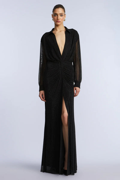 BCBG Studded Jersey Shirt Gown