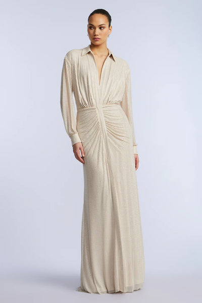 BCBG Studded Jersey Shirt Gown
