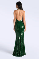 BCBG Francine Gown- Electric Green