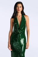 BCBG Francine Gown- Electric Green