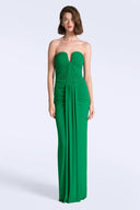 BCBG  Mathea Gown- Electric Green