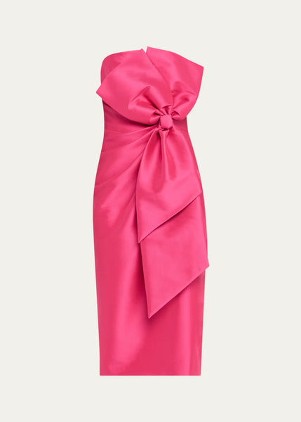Badgley Mischka Cocktail Strapless Bow