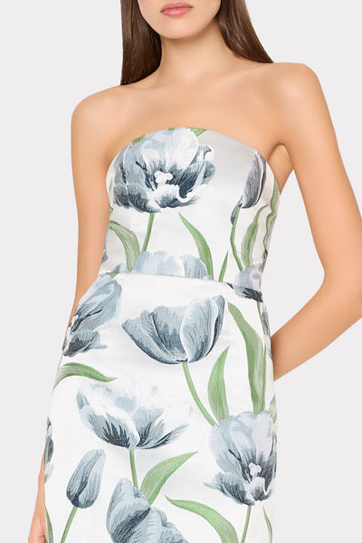 Milly Orion Tulip Jacquard Dress