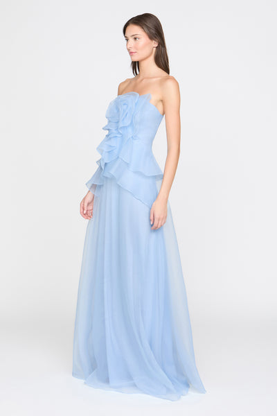 GILDA DRAPED ROSE GOWN