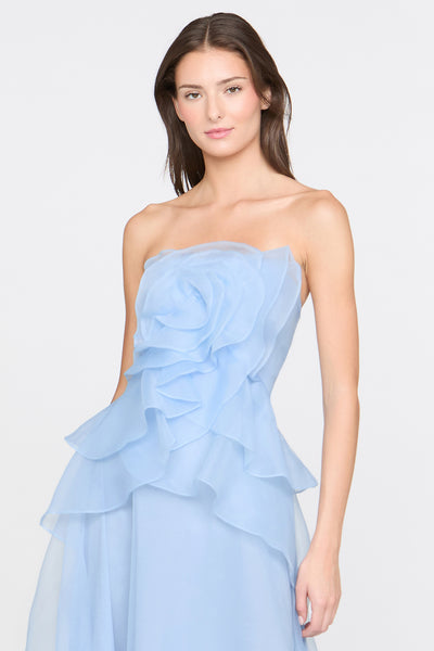 GILDA DRAPED ROSE GOWN