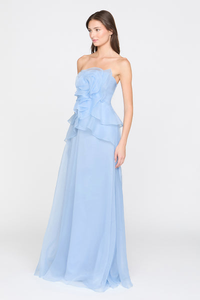 GILDA DRAPED ROSE GOWN