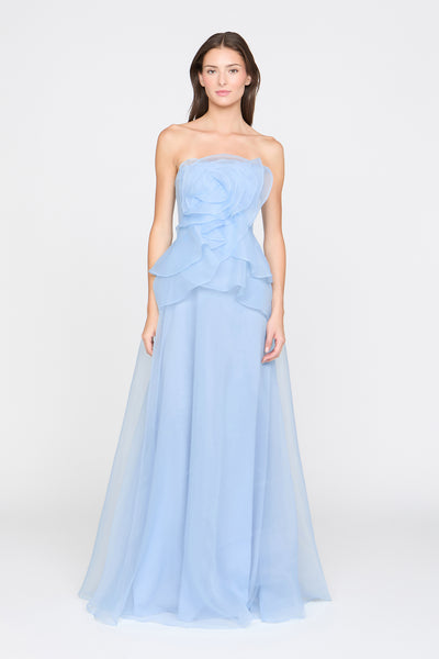 GILDA DRAPED ROSE GOWN