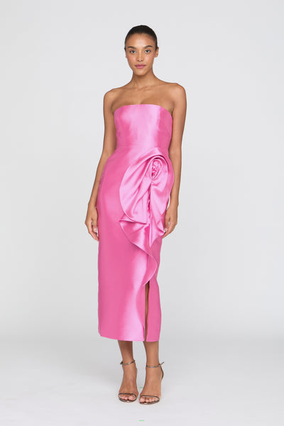 MARLA SCULPTURAL DRAPE DRESS