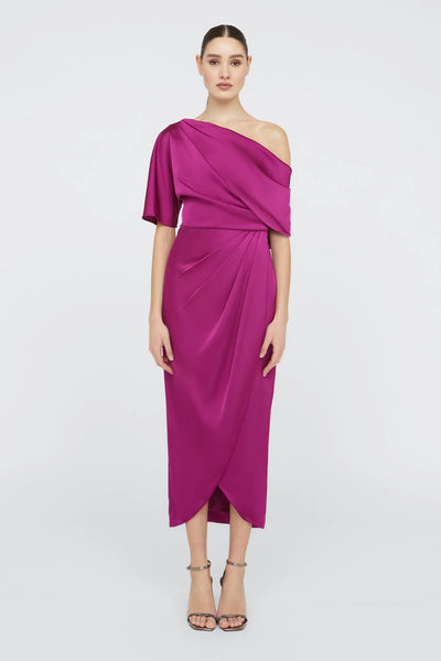 Theia Rayna One Shoulder Cocktail Dress