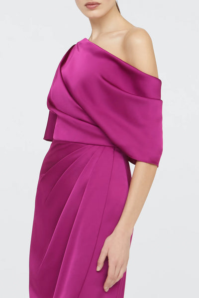 Theia Rayna One Shoulder Cocktail Dress