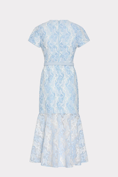 Milly Tahlia Butterfly Lace Midi Dress