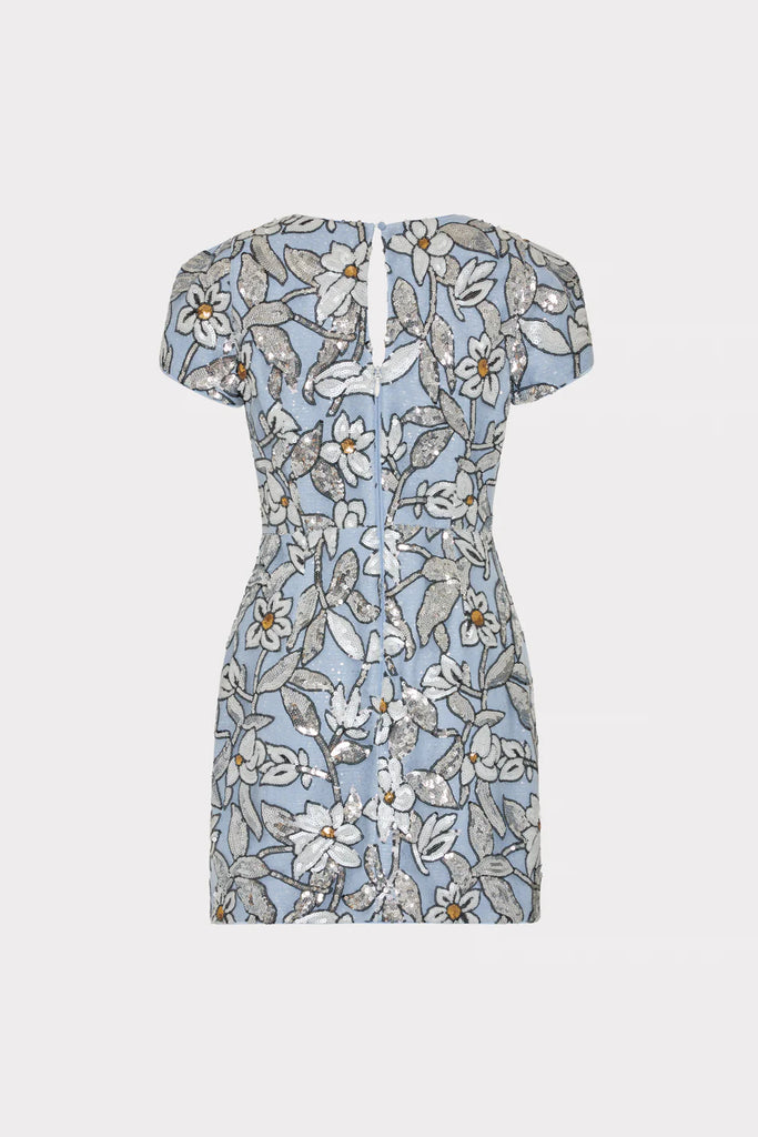 milly floral sequin dress Kait Floral Sequin Dress in Navy
