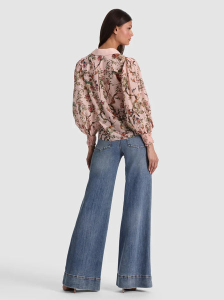 Alice & Olivia Charis Blouse- Sunset Grove
