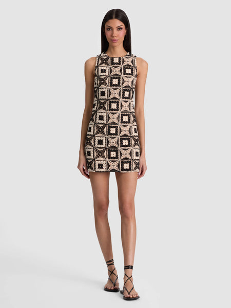Alice + Olivia Clyde Crochet Shift Dress