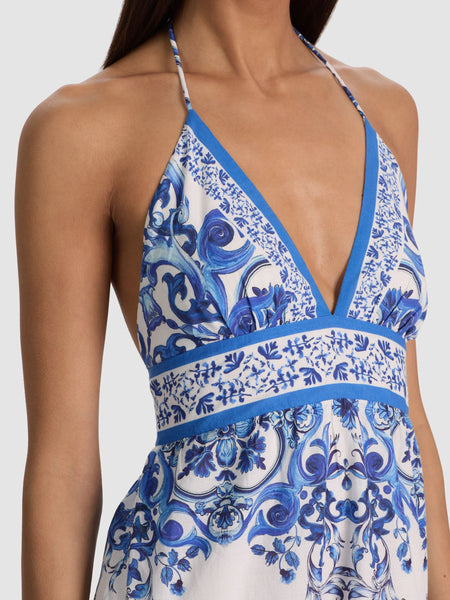 Alice + Olivia Karolina Tiered Maxi Dress- Solstice