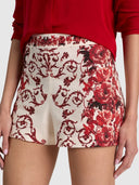Alice & Olivia Hera Linen High Rise Short- Winding Road