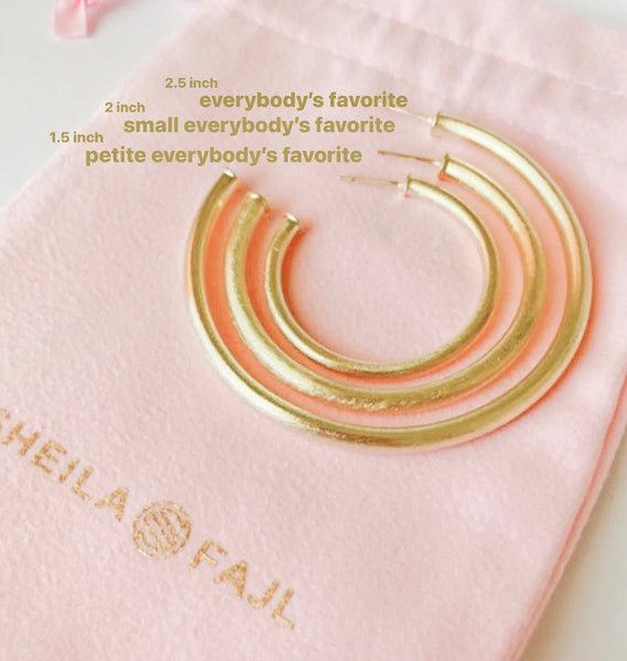 Sheila Fajl Small Everybody's Favorite Hoop- Gold