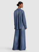 Alice & Olivia Finley Oversized Denim Shirt