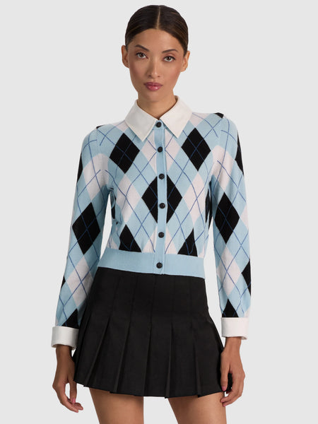 Alice + Olivia Dollie Argyle Cardigan