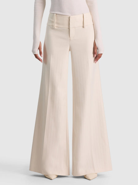 Alice+Olivia Olivia LR Wide Leg Pant- Chino