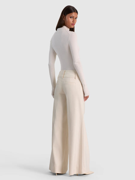 Alice+Olivia Olivia LR Wide Leg Pant- Chino