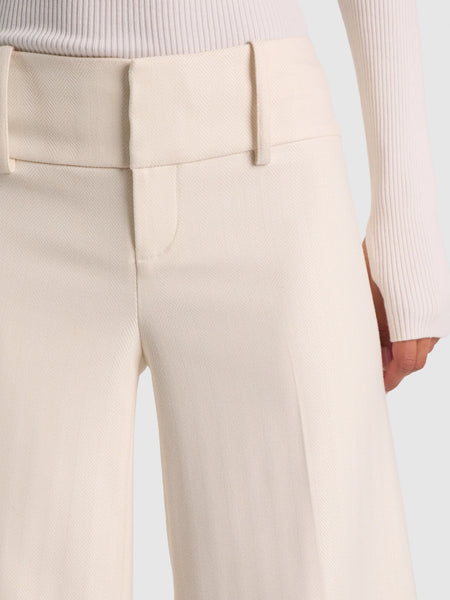 Alice+Olivia Olivia LR Wide Leg Pant- Chino