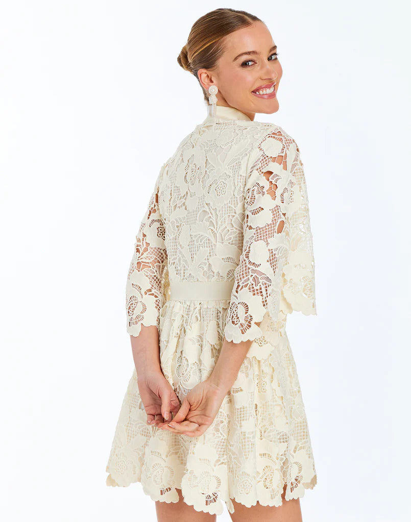 mestiza dresses Mestiza Carmen Mini Dress- Ivory – By Request