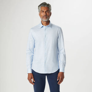 bugatchi dress shirt Bugatchi Button Front Shirt- Space Dye Blue – By Request