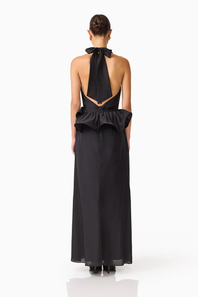 Elliatt Fiorina Halter Neck Peplum Gown