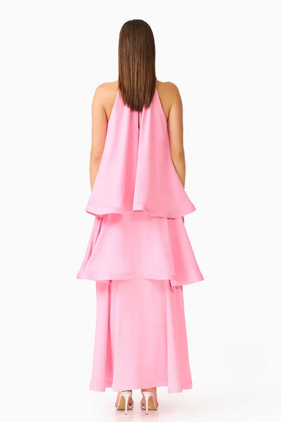 Elliatt Calista Ruffle Neck Tiered Dress