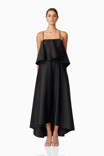 Elliat Reyna Tiered Maxi Dress- Black