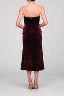 KELSEY SCULPTED VELVET DRESS