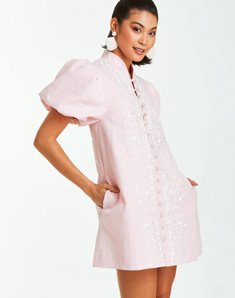 Mestiza Elliana Mini Dress- Pink