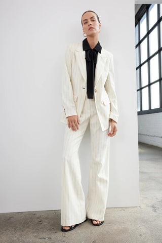 Iris Setlakwe Striped One Button Jacket