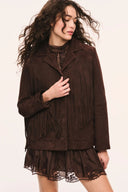LoveShackFancy Geraline Fringe Jacket
