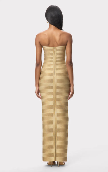 Herve Leger The Nia Gown- Gold Ombre