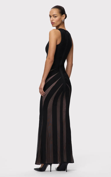 Herve Ledger Valia Gown- Black