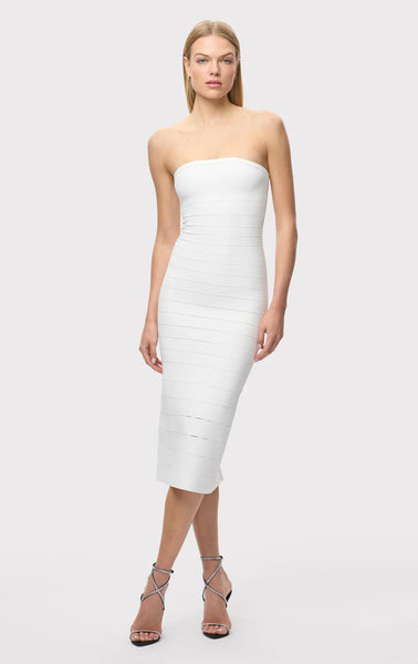 Herve Leger Cassidy Dress- Alabaster