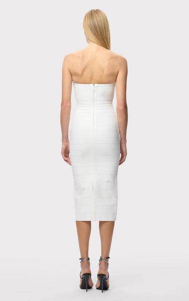 Herve Leger Cassidy Dress- Alabaster