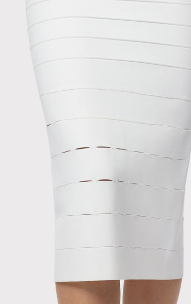 Herve Leger Cassidy Dress- Alabaster