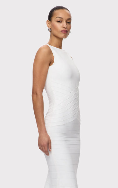 Herve Ledger Dion Dress- Alabaster